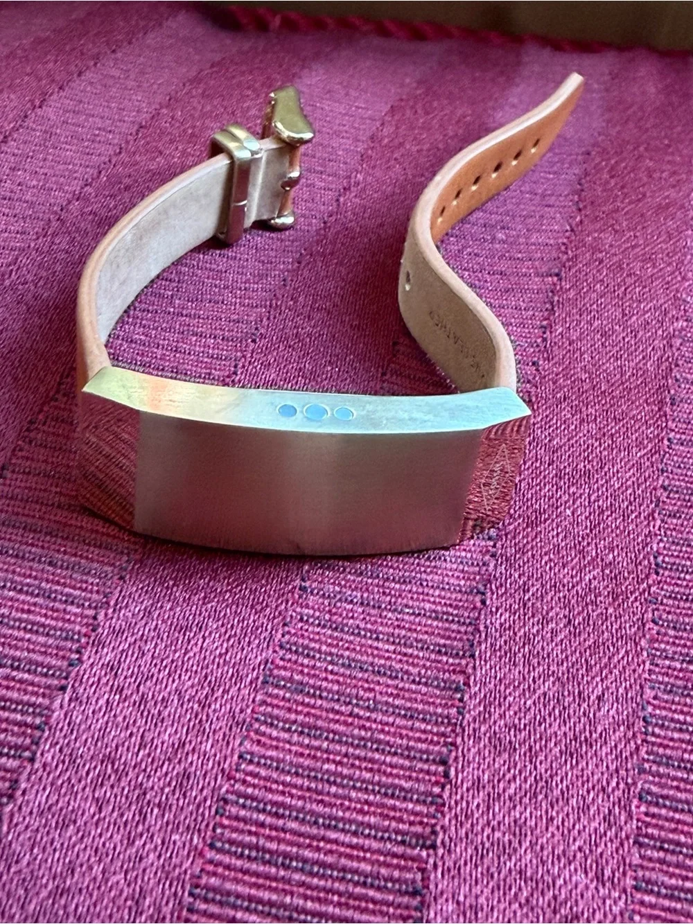 Brushed Gold Fitness Tracker Wristband - Unbranded
